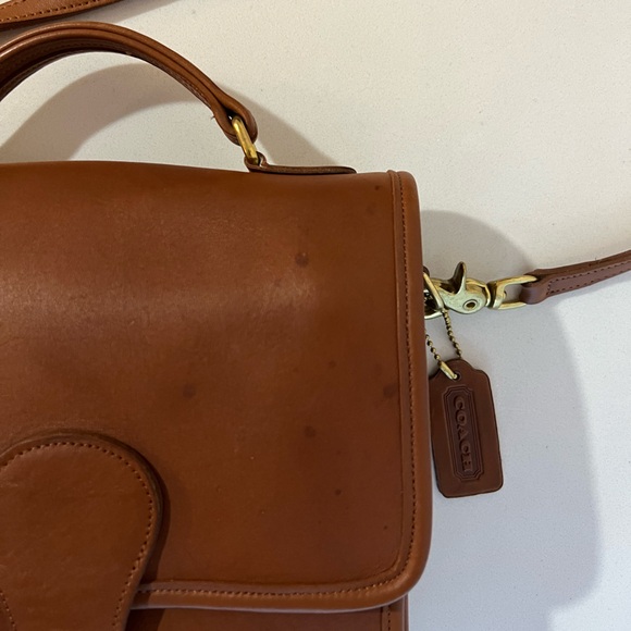 Vintage Coach Station Bag 5130 British Tan USA 1999 - Picture 8 of 14